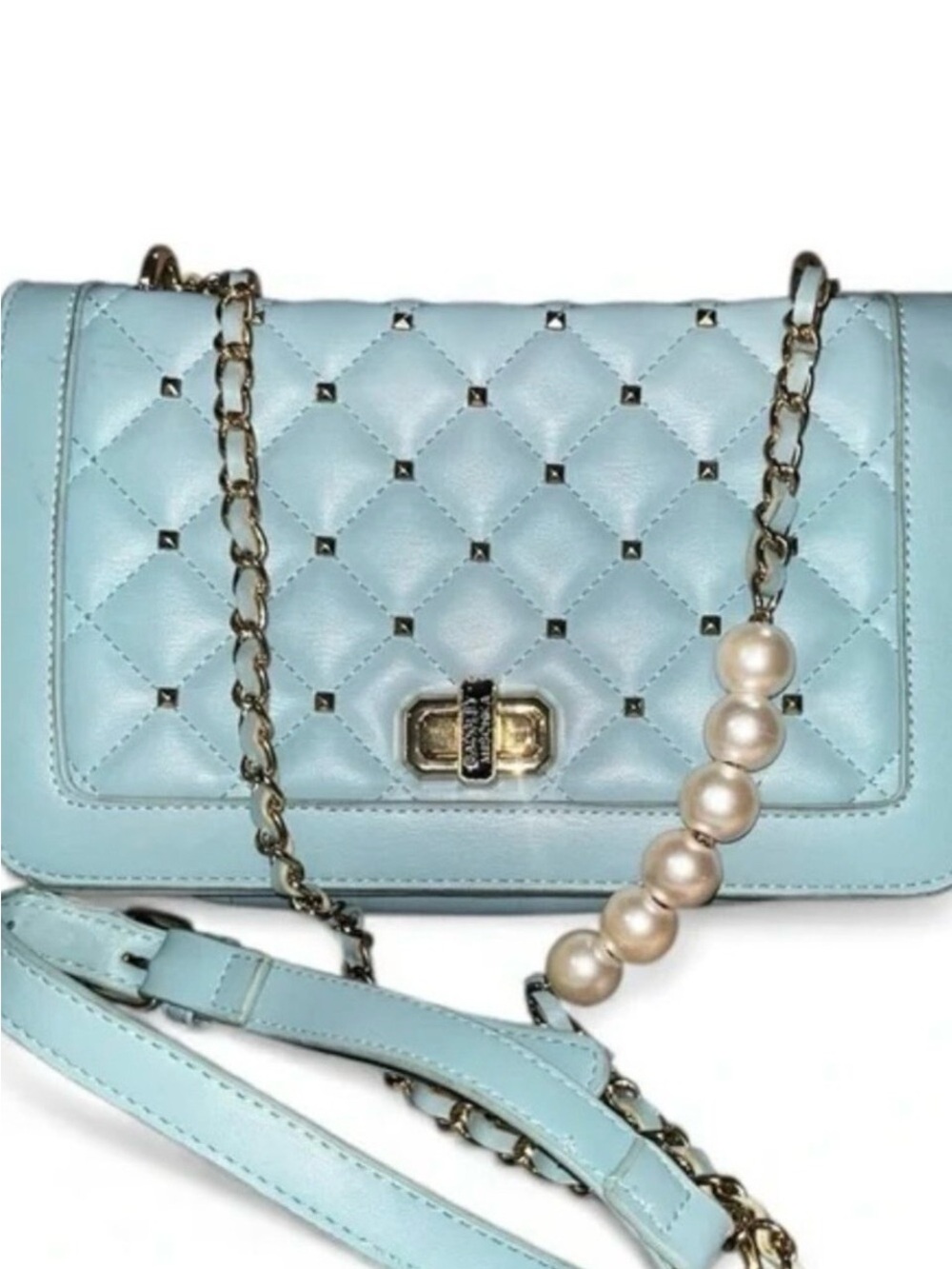 BADGLEY MISCHKA
Pastel Blue Quilted
Crossbody Bag